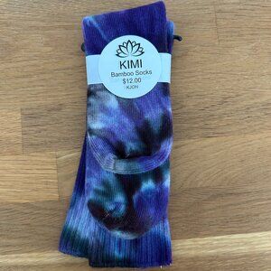 Womens KIMI Purple Bamboo Socks